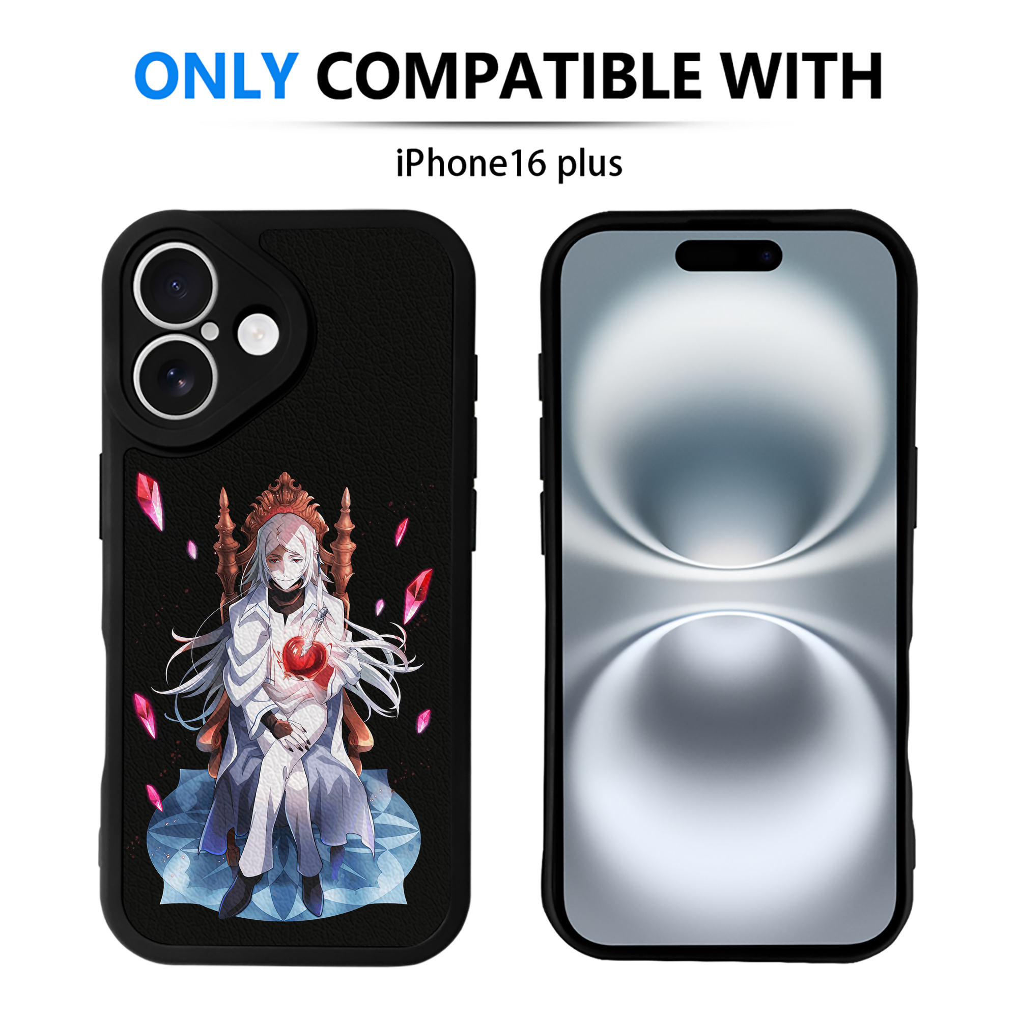 （画像用） 文豪ストレイドッグス Bungo Stray Dogs 【iPhone 16シリーズ対応】シリコンスマホケース（レザー調） 材質：シリコン